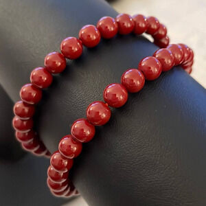 Red Lacquer Cinnabar Bracelet
